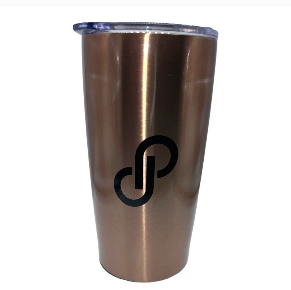 Poshmark Branded 20 oz Gold Tumbler Rose Gold